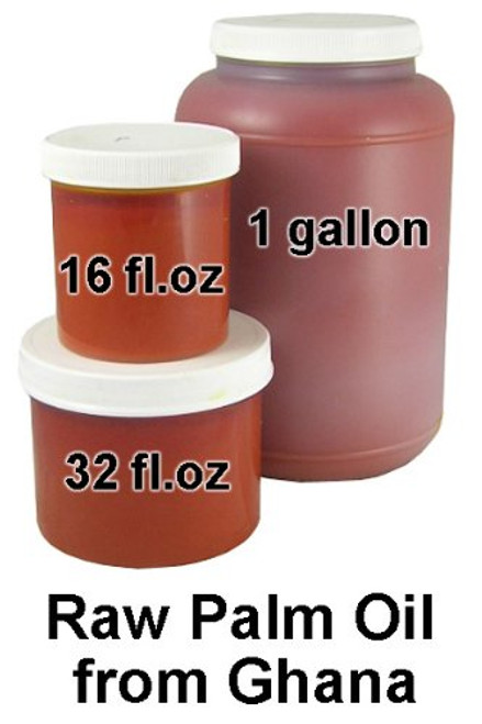 Raw Red Palm Oil From Ghana - 1 Gallon