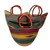 Deluxe Colorful African U-shape Shopping Basket - Large 18"