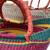 Deluxe Colorful African U-shape Shopping Basket - Large 18"