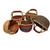 Deluxe Round Colorful African Basket - Small 10"