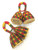 African Double Seed Caxixi Basket Shaker - Matching Pair (2)