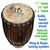 Classic Heartwood Handcarved Quinto Conga  Drum - 11 x 28