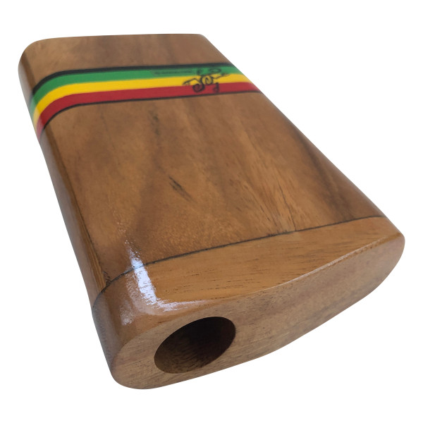 Hardwood Box Didgeridoo - Rasta Teak - Djembe Direct