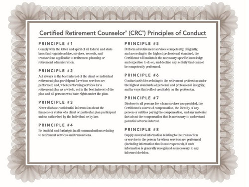 CRC Principles of Conduct