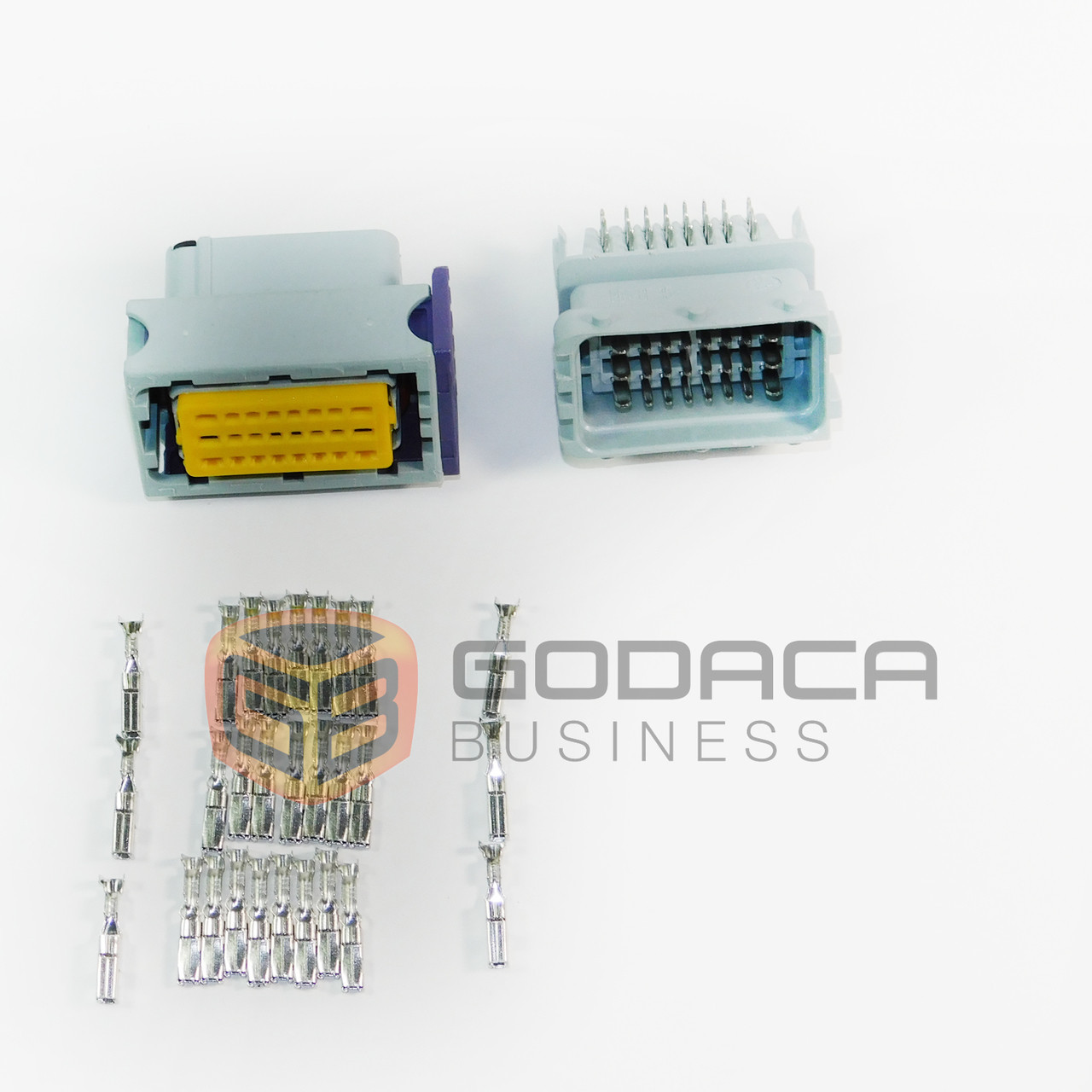1x 24-pin ECU Repair Connector Male & Female Plug Pigtail ... gm 24 pin female wiring harness 