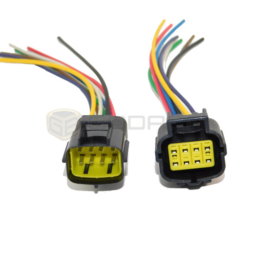 1x Female and Male Connector 8-way for Chevrolet Throttle body 96439960