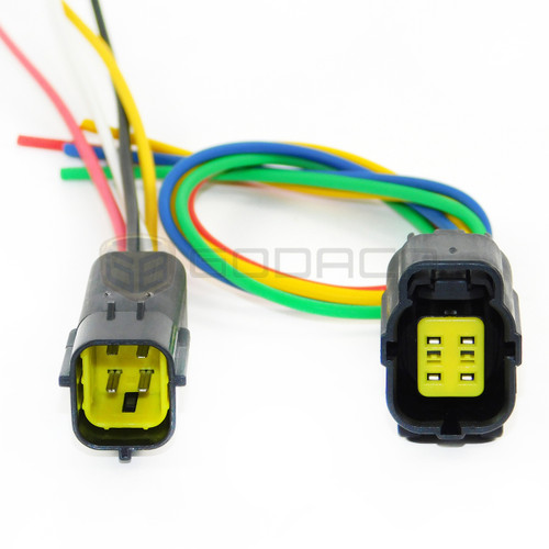 1x Female and Male Connector 4-Way for O2 Oxygen Sensor 234-4721