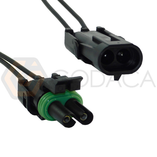 1 x Set Female and Male Connector Plug 2-way 2 pin WeatherPack Electrical Wire