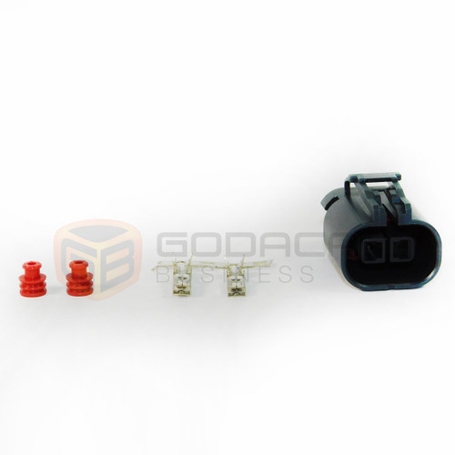 1x Connector 2 pin plug for Mitsubishi Mazda Mercury Alternator w/out wire