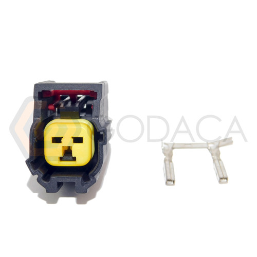 1x Connector pigtail female Fuel Injector electrical wire harness 2-way