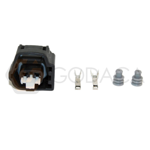 1x Connector 2-way 2 pin for Ambient Temperature Sensor 90980-11070 w/out wire