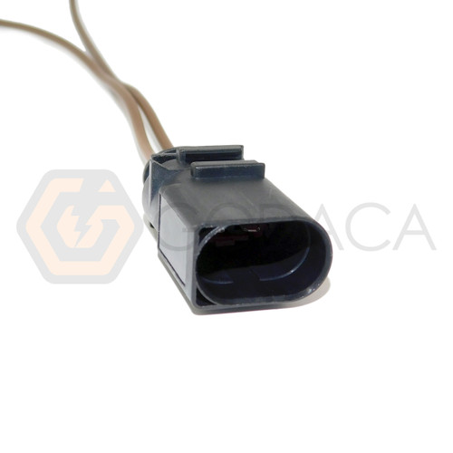 1x Male Connector 2-way for Central Wiring Audi  8D0 973 822