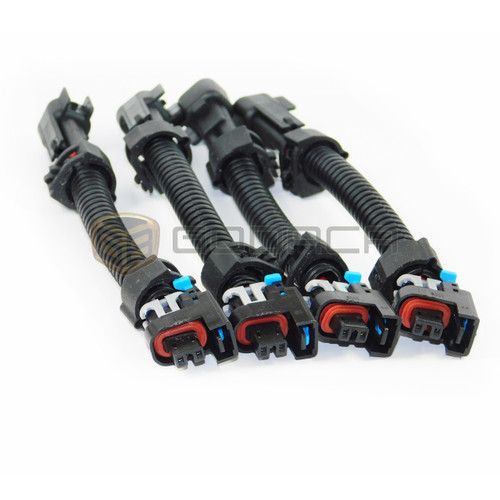 4x connector adapter mini Multec 2 to EV6 Injector