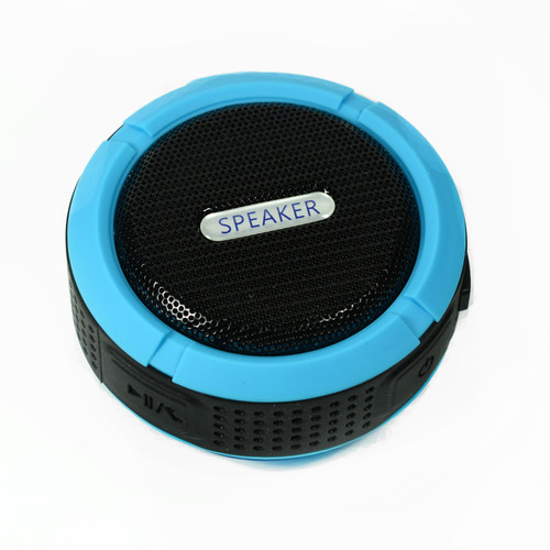 Speaker for camping Blue Bluetooth Waterproof Music Mic for cellphone
