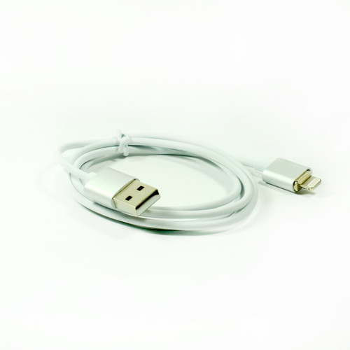 1x Magnetic Usb Cable Elegant Metal Silver Color for Iphone
