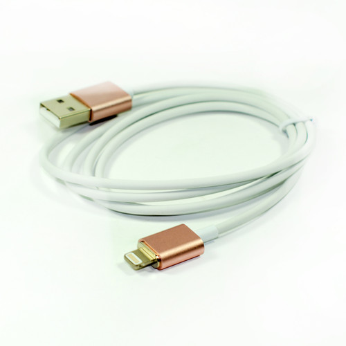 1x Magnetic Usb Cable Elegant Metal Rose Color for Iphone