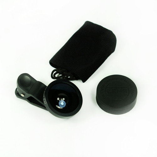 Black 0.4x Fisheye Eye Lens Detachable Clip Camera For Cell Phone