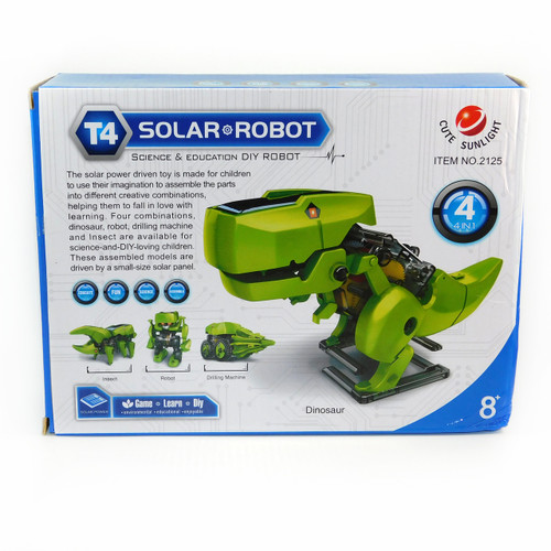 DIY 4 In 1 Kit Solar Power Robot Puzzling Transforming Educational Toys