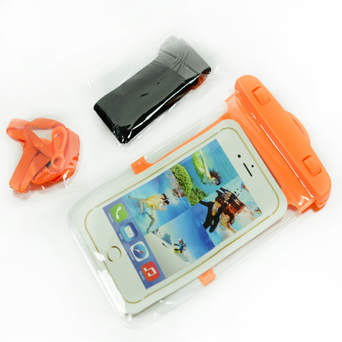 Orange Frame Waterproof Case for Iphone Android Phones