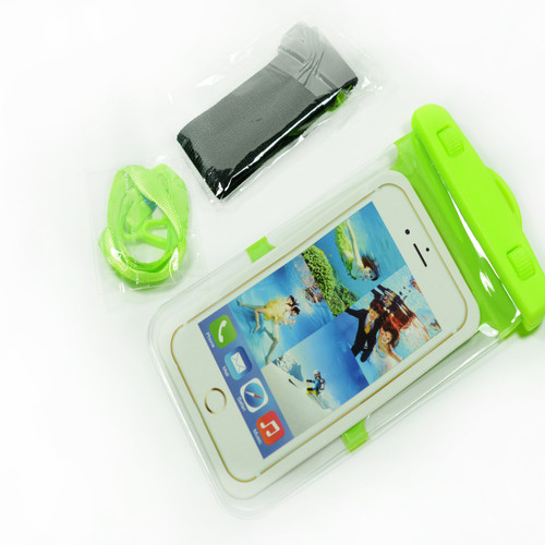 Green Frame Universal Waterproof Case for Iphone Android Phones