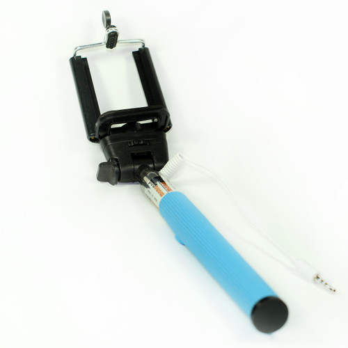 1x Blue Foldabable Selfie Stick for Android Iphone