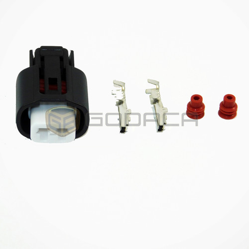 1x Connector 2-way 2 pin for Toyota Lexus ABS Sensor 89516-08020 w/out wire