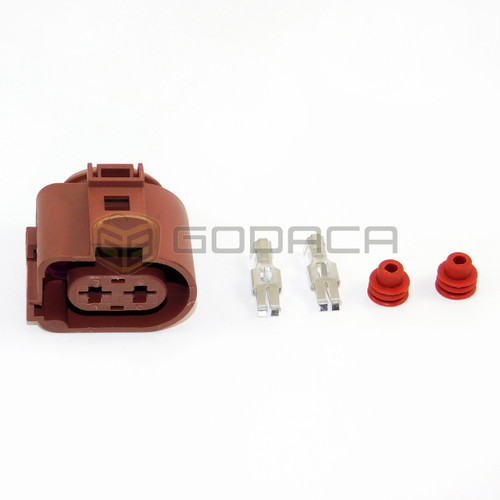 1x Connector 2-way 3B0 973 752 A w/out wire