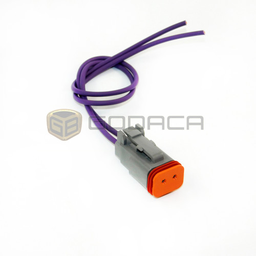 1x Connector 2 Pin 2-way DT Deutsch DT06-2S