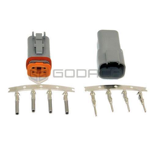 1x 4 Pin Female and male Connector DT Deutsch DT06-4S 4P w/out wire