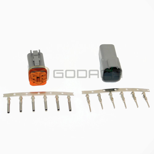 1x 6 Pin Female and male Connector DT Deutsch DT06-6S 6 w/out wire