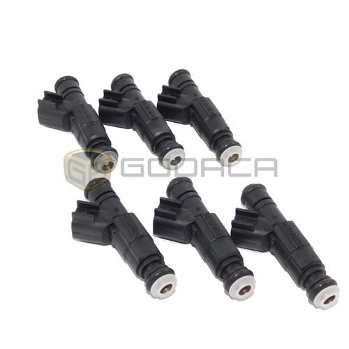 6x fuel injectors for 99-04 4.0L Jeep Cherokee 0280155784 4 Holes