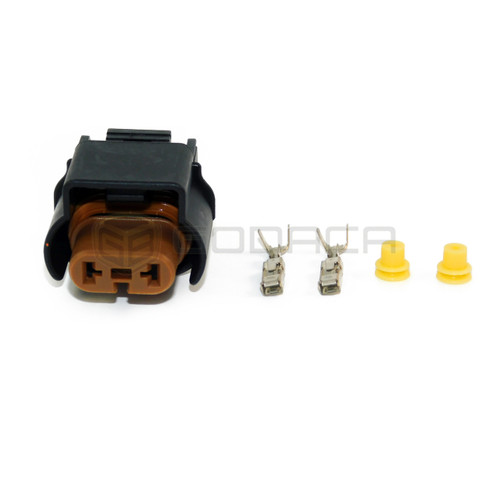 1x Connector 2-way 2 pin for Halogen Bulb HB4 for  Audi 7H0 941 165 w/out wire