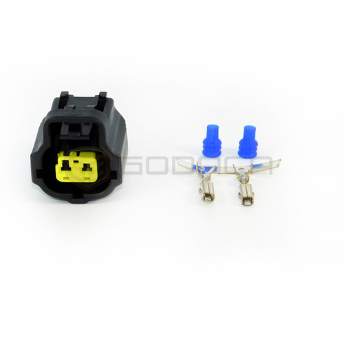 1x Connector 2-way for coolant temperature Sensor 90980-10735 w/out wire
