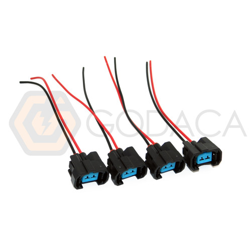 4x Connector for OBDII OBD2 NH1 Fuel Injector harness 1996-2002 Honda Acura