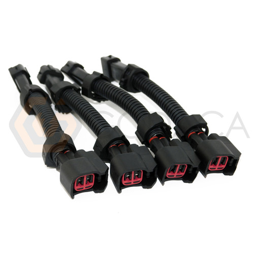 4x Harness Adapter for Injector EV6 to Honda Harness PnP Adapter