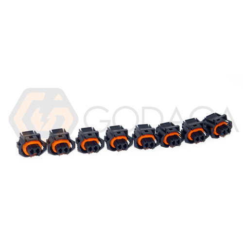 8x Connector for Fuel Injector 6.6L FOR Duramax LLY LBZ Diesel w/out wire