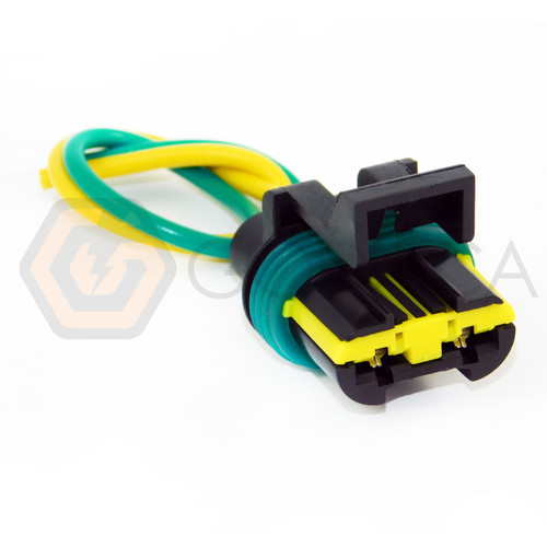 1x Connector 2-pin 2-way for Radiator Fan Chevrolet GM Opel