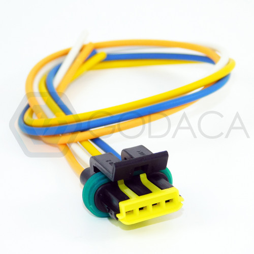 1x Connector 4-way for IAC Injaction Actuator Fiat Marelli EFI