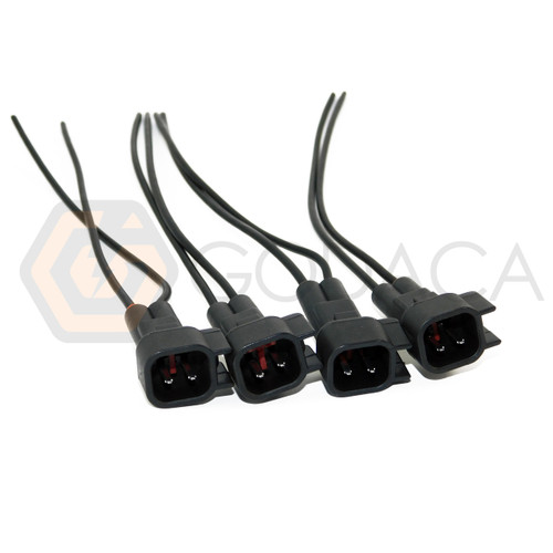 4x Connector Male mate for EV6 Fuel Injector Chrysler Jeep