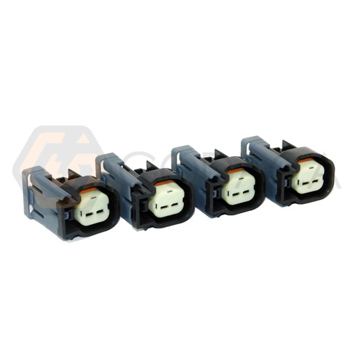4x Connector 2-way for EV6 Fuel Injector LS2 LS3 LS7 LS9 w/out wire
