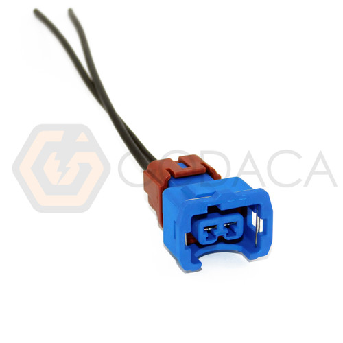 1x Connector Blue  2-pin for IAC Idle Air Control Sensor Nissan SR20DET