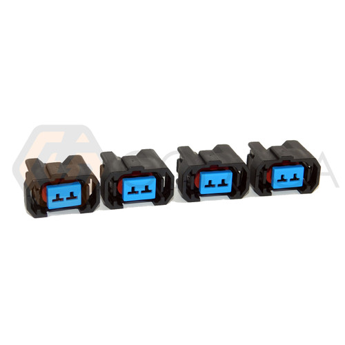 4x Connector for OBDII OBD2 NH1 Fuel Injector harness w/out wire
