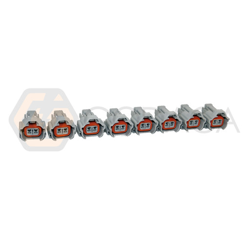 8x Connector 2-way for Toyota Fuel Injector 23250-35040  w/out wire