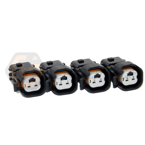 4x Connector Adapter EV6 EV14 to Obd2 Fuel Injector