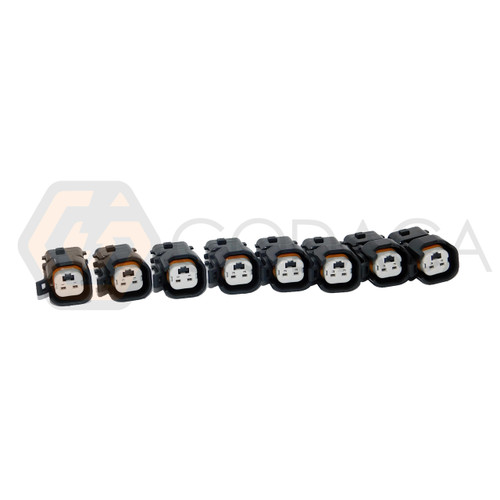 8x Connector Adapter EV6 EV14 to Obd2 Fuel Injector