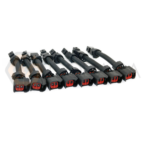 8x Wiring Harness for Fuel Injector adapter EV6 to EV1 Harness PnP Adapter