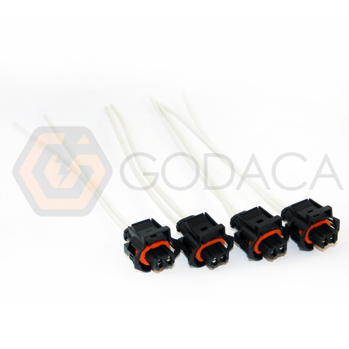 4x Connector 2-way for Fuel Injector WPT-1302