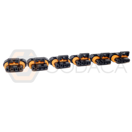 6x Connector 4-way 4 pin for O2 Sensor PT2691 w/out wire