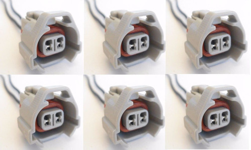 6x Connector 2-way for Subaru Fuel injector 90980-10702