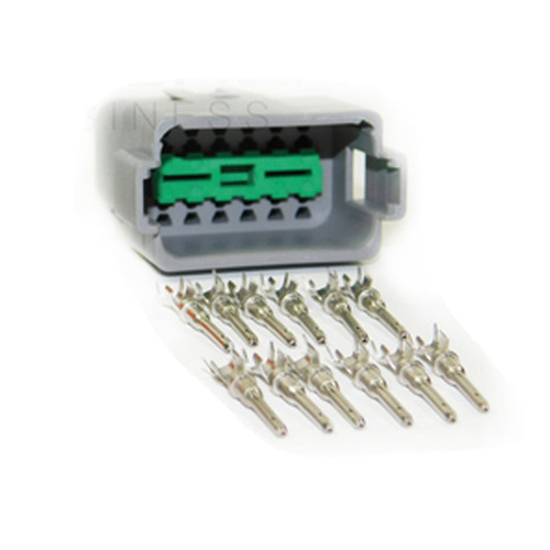 1x Connector 12-way 12 pin male Deutsch DT04-12PA w/out wire